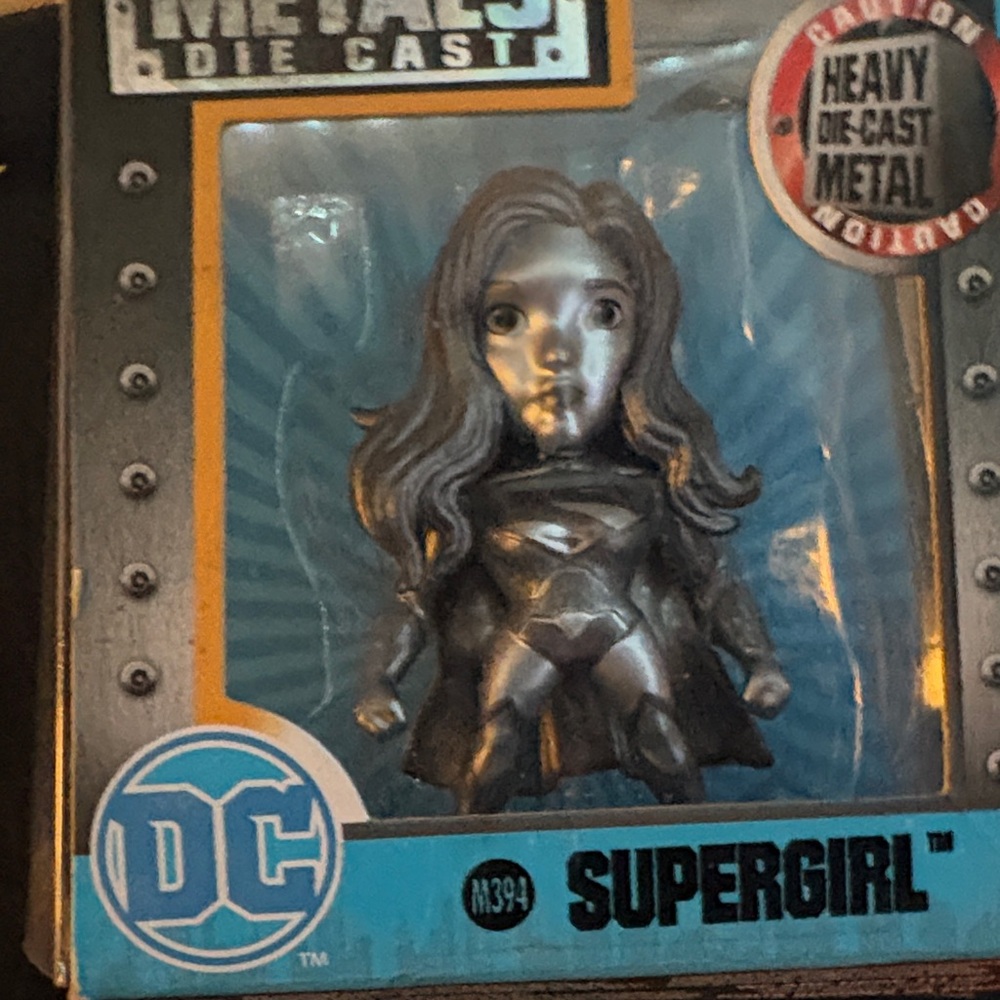 DC Supergirl Die-Cast Figure in Silver and Black
